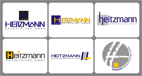 Logo-Entwürfe Heitzmann Bau
