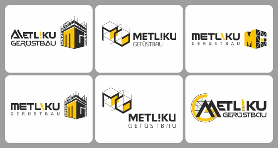 Logo-Entwürfe Metliku Gerüstbau