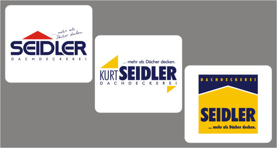 Logo-Entwürfe Seidler Dachdeckerei