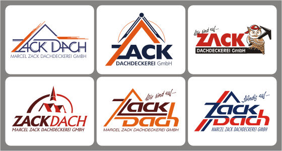 Logo-Entwürfe Zack Dach