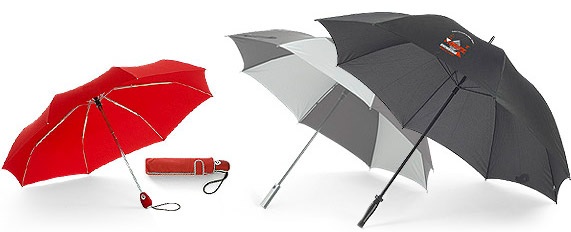 Regenschirme mit Werbung