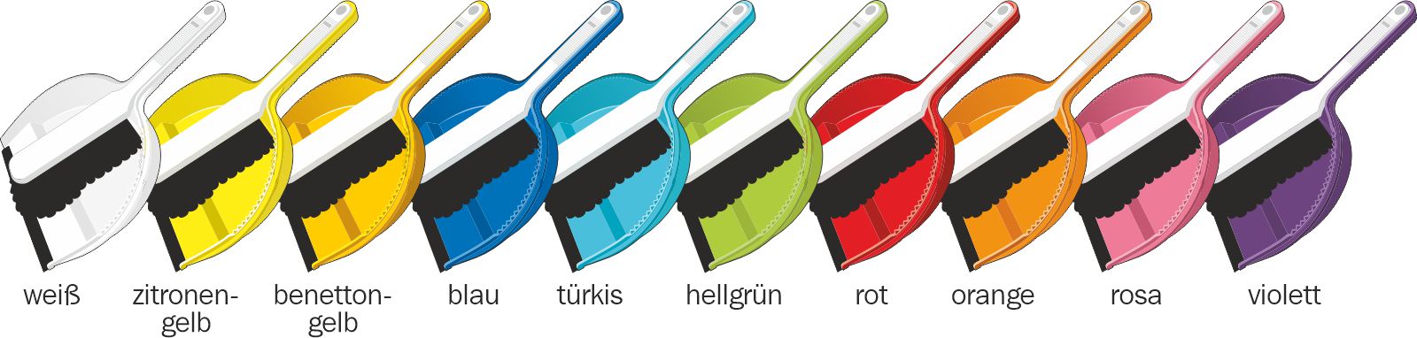 Kehrgarnitur-Grundfarben